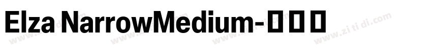 Elza NarrowMedium字体转换